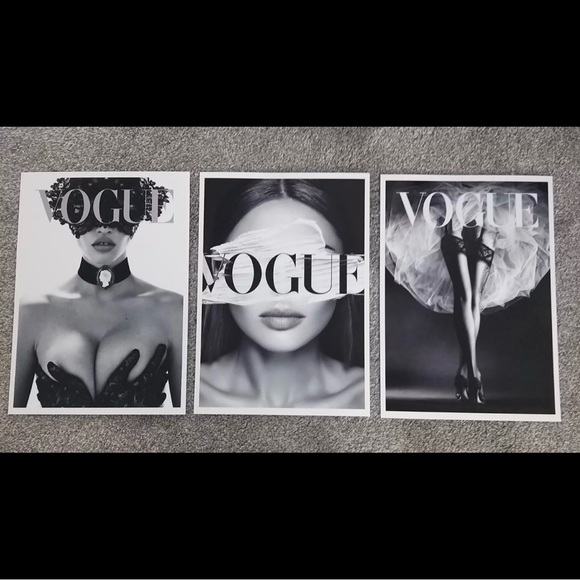 Strike a pose! VOGUE LUXURY, DESIGNER WALL ART office home decor - Picture 4 of 6
